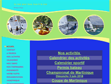 Tablet Screenshot of clubnautiquedumarin.com